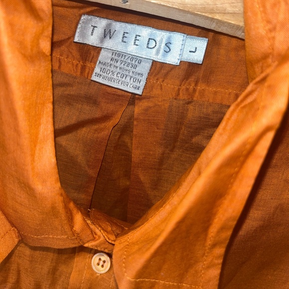 Vtg. TWEEDS Cotton Button Down 🌵L - Picture 4 of 4